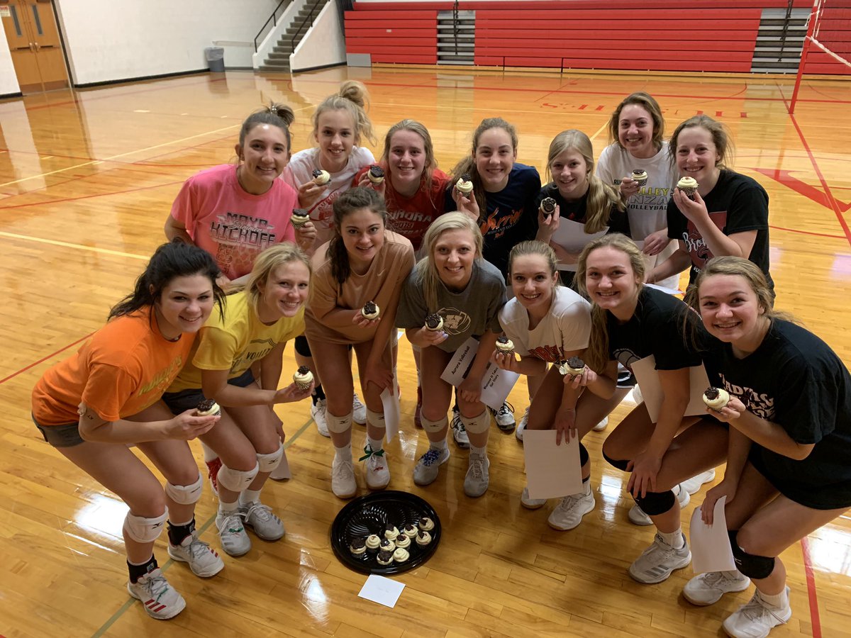 Devouring a sweet treat after practice. Thanks to Ms. Klawonn for thinking of us as we begin post-season matches!
<a href="/bklawonnNE/">Brenda Klawonn</a> <a href="/APSactivities/">Aurora 🐾 Activities</a>