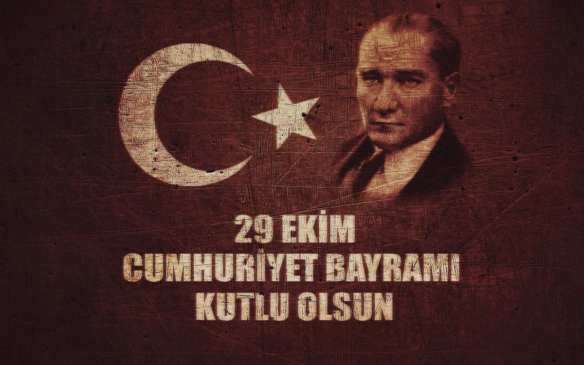 Cumhuriyetimizin 96. yılında bir kez daha Ulu Önder Gazi Mustafa Kemal Atatürk'ü ve bu ülke uğruna mücade etmiş tüm şehit ve gazilerimizi sonsuz minnet ve saygı ile anıyoruz. 
#29Ekim #CumhuriyetBayramı