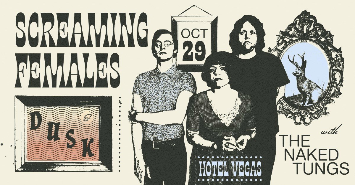 The always great <a href="/Screamales/">Screaming Females</a> are playing <a href="/HOTELHOTBURRITO/">Hotel Hot Burrito</a> tonight! Make sure you're there. I will be!

Set Times:
10pm - The Naked Tungs
11pm - Dusk
12am - Screaming Females

FB: facebook.com/events/2315352…