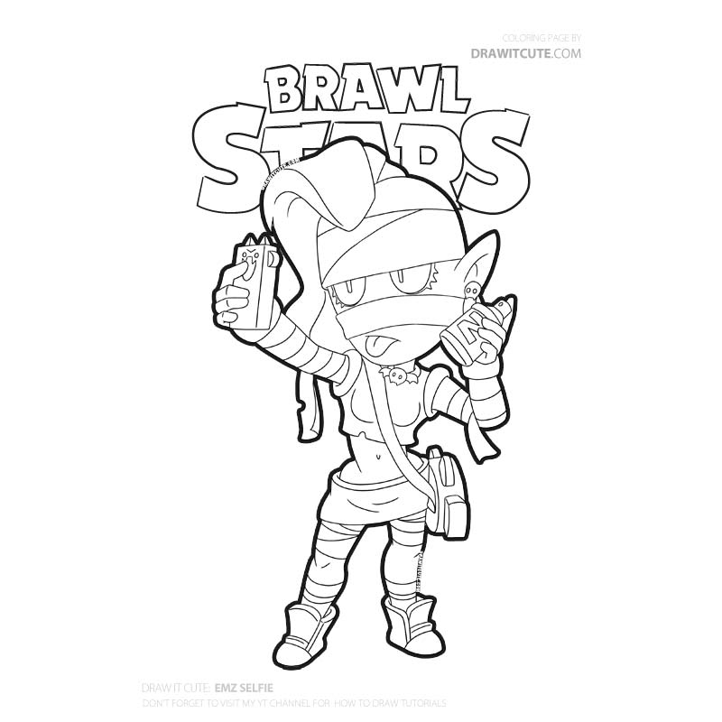 Coloring And Drawing Brawl Stars Dj Frank Coloring Pages