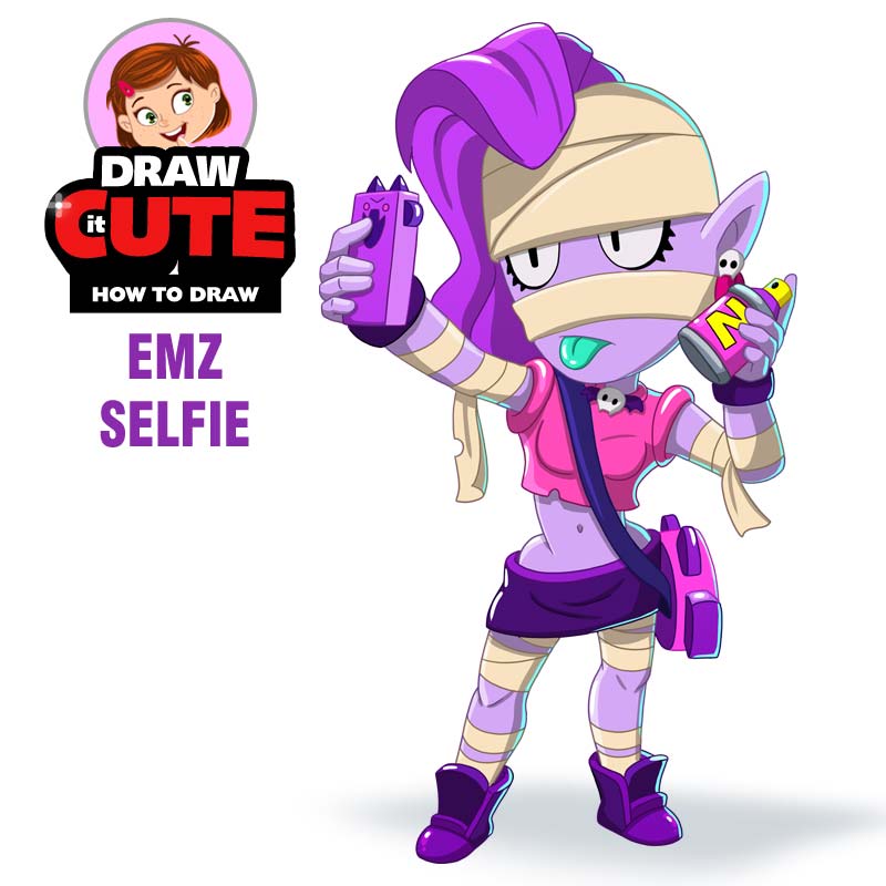 Draw It Cute On Twitter Brawl Stars Emz Taking A Selfie Easy To Follow Step By Step Guide With A Coloring Page Coloring Page Https T Co Esjdc81s94 Brawlstars Brawlhalloween Brawlstarsart Brawloween2019 Https T Co Pnnqwjdnze - emz brawl stars zeichnen
