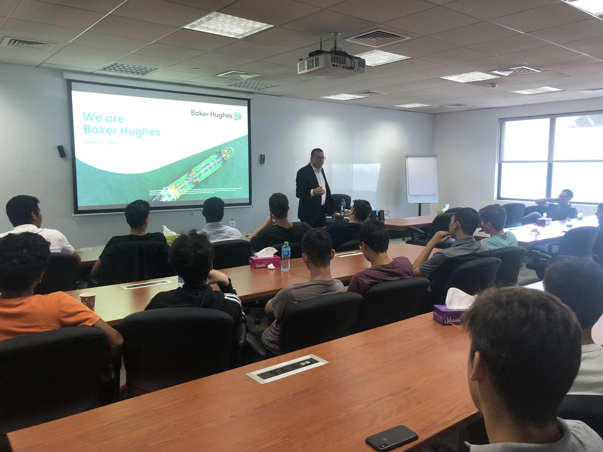 bakerhughes_ME's tweet photo. Today, we had the pleasure of hosting 26 students from Al Khubairat School at the #BakerHughes #Training Center in #Dubai as part of the #YoungADIPEC Program. It was great seeing such young talent interested in the future the #oil &amp; #gas industry. #WeAreBakherHughes #ADIPEC2019 https://t.co/MIEJ58jaxk