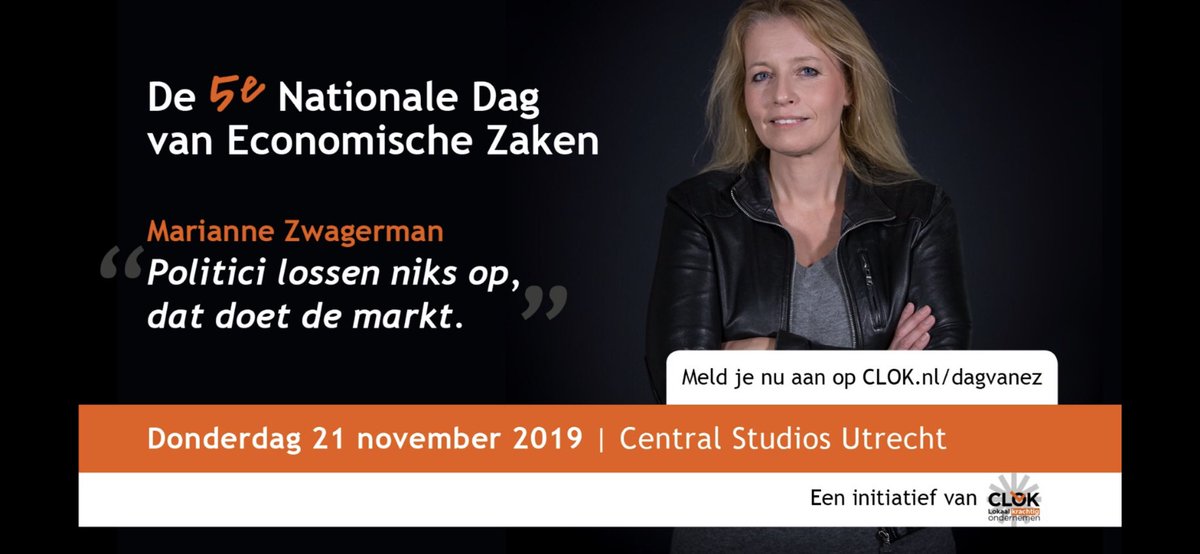 Als misschien wel de beste minister van EZ die dit land nooit had spreek ik binnenkort de ambtenaren van economische zaken toe 🤓 clok.nl/dagvanez