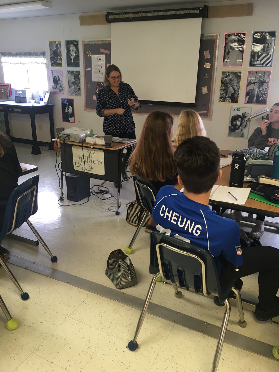 JaimieRidgely's tweet photo. Phoenix Ss spending the day with local author, @StephLFowler! Learning about her writing experiences, genre preferences, and craft tips! “If you’re not writing, you should be reading.” #EveryStudentAWriter @SDMS_Berlin @SDMS_Phoenix @WorcesterSystem @saltwatermedia_ https://t.co/h5YJUPKZtc