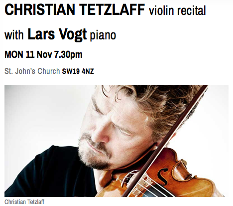 WimbledonWIMF's tweet photo. "Concerts with Christian Tetzlaff often turn into an existential experience for both interpreter & audience; suddenly old familiar works appear in a completely new light."
- Independent
Christian Tetzlaff violin recital with Lars Vogt piano. Live #WIMF: https://t.co/cnudNZmG7f https://t.co/qWPOEkD8eQ