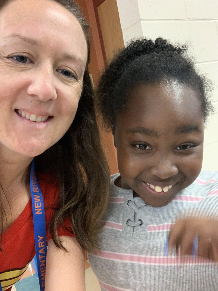 NewRiverElemen's tweet photo. Mrs. Moline and Mrs. Basinger are so proud of this scholar! She beat Mrs. Basinger in their competition to finish a chapter book. #committed2success https://t.co/IM8h6ShNBv