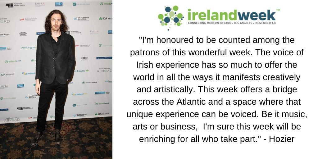 Irelandweek Thrilled To Have Hozier As An Irelandweek Patron Here S To A Wonderful Week Ahead T Co O42wkutk4k