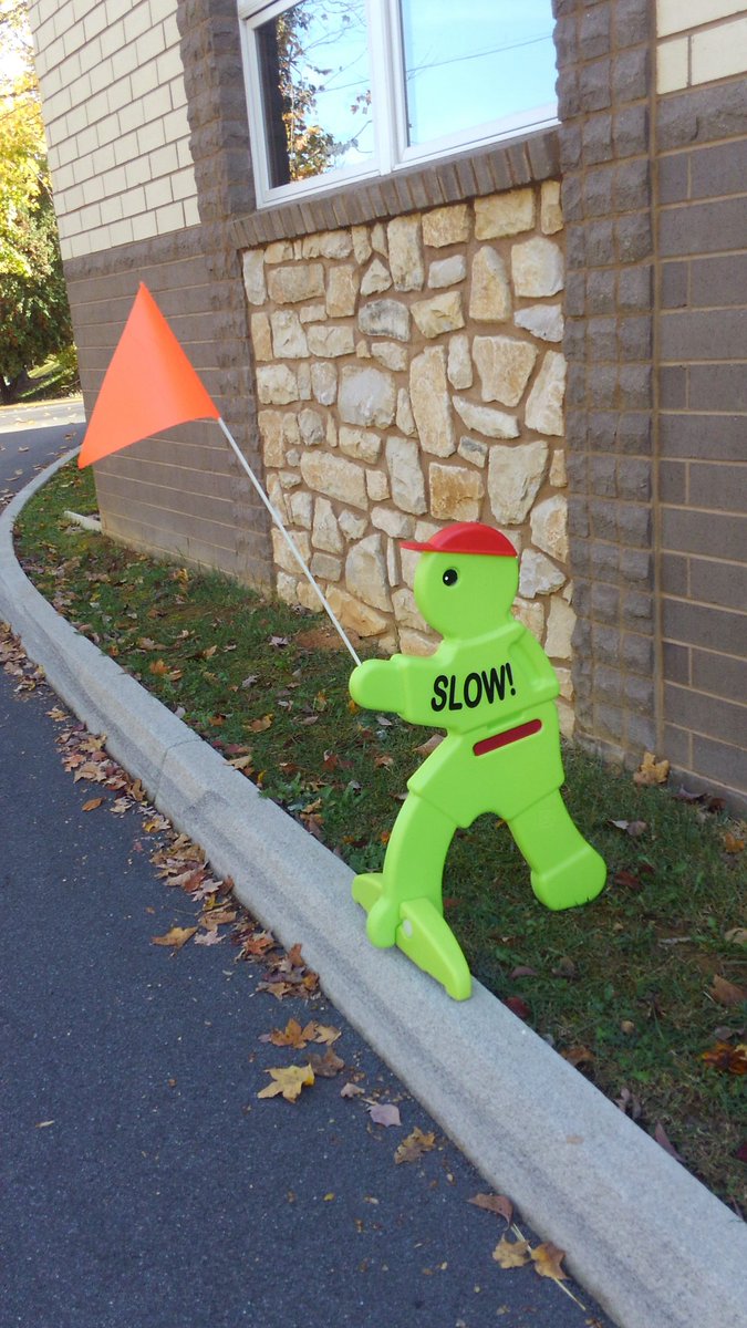 Tim_Tennessee's tweet image. Neon green alert! Someone carried off Slow Man while he was on duty guarding the children of Hopwood from speeding vehicles. Help bring him back. #JusticeforSlowMan