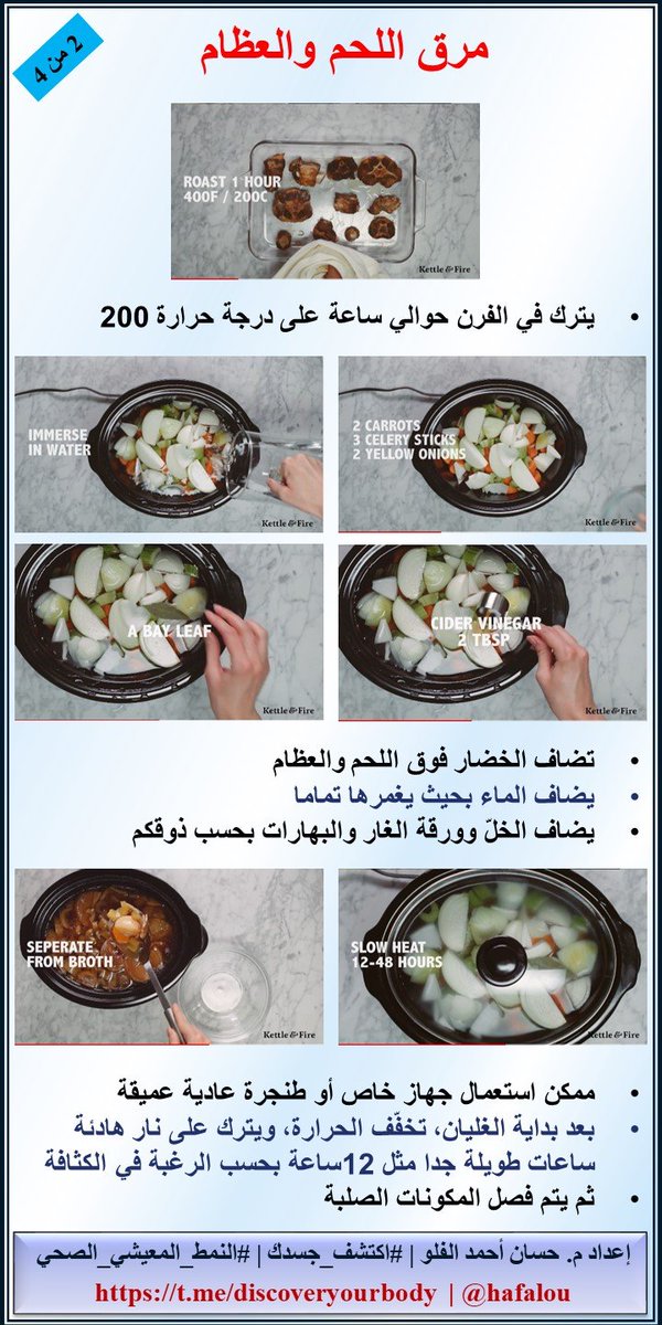 HAFalou's tweet image. بمناسبة #تحدي_الصوم الذي أطلقه المحفز الرائع والصديق الغالي "أبو معاذ"، أقدم لكم

مرق اللحم والعظام

الصور من الفيديو المرفق
youtu.be/bRBKj2evsQw

@fforfitness 
#الصوم_المتقطع
#الصوم_الممتد 
#اكتشف_جسدك 
#النمط_المعيشي_الصحي