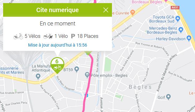 Villedebegles's tweet photo. Mobilité(s) 🚌🚗🚈🚲🚶‍♀️ | Nouvelle station V3 à la @CiteNumerique à @Villedebegles ! 24 bornes d'accroches pour garer votre V3.

#mobilite #begles #citenumerique #citenum https://t.co/D4NRiq6ifB