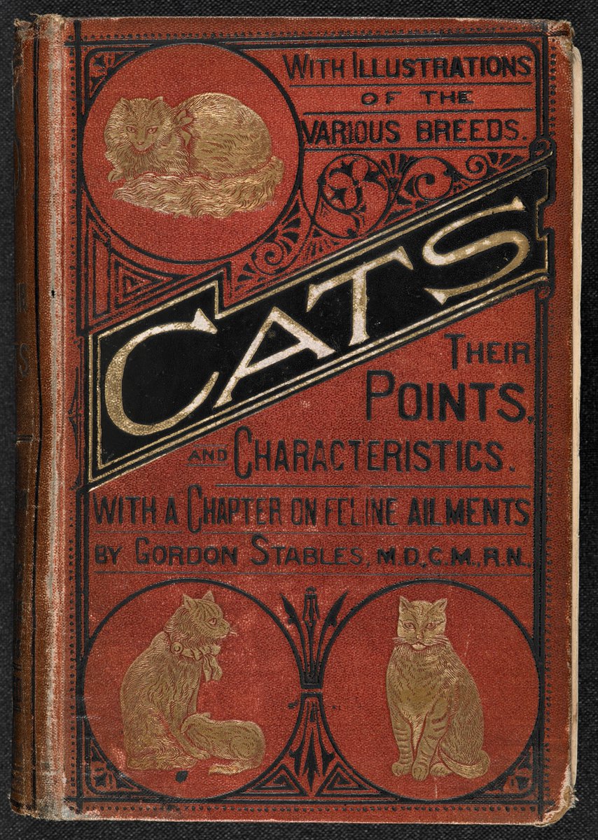 britishlibrary's tweet photo. With so many cats in our collection it was hard to choose one for #NationalCatDay, so we settled on this book of ‘various breeds, their points and characteristics’ from 1876. 
Shelfmark 7294.bbb.1 

Browse more cats: https://t.co/dYKkL4zh70 https://t.co/KxXxQoAUUO