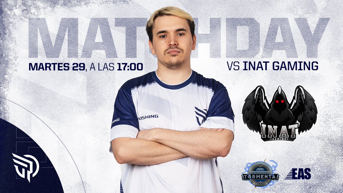 PushingGaming's tweet image. ¡Día de #LeagueOfLegends! 🤯

Nos enfrentamos a @iNAT_Gaming en la jornada número 9 de @EASspain 🤗

#GoPushing 💙