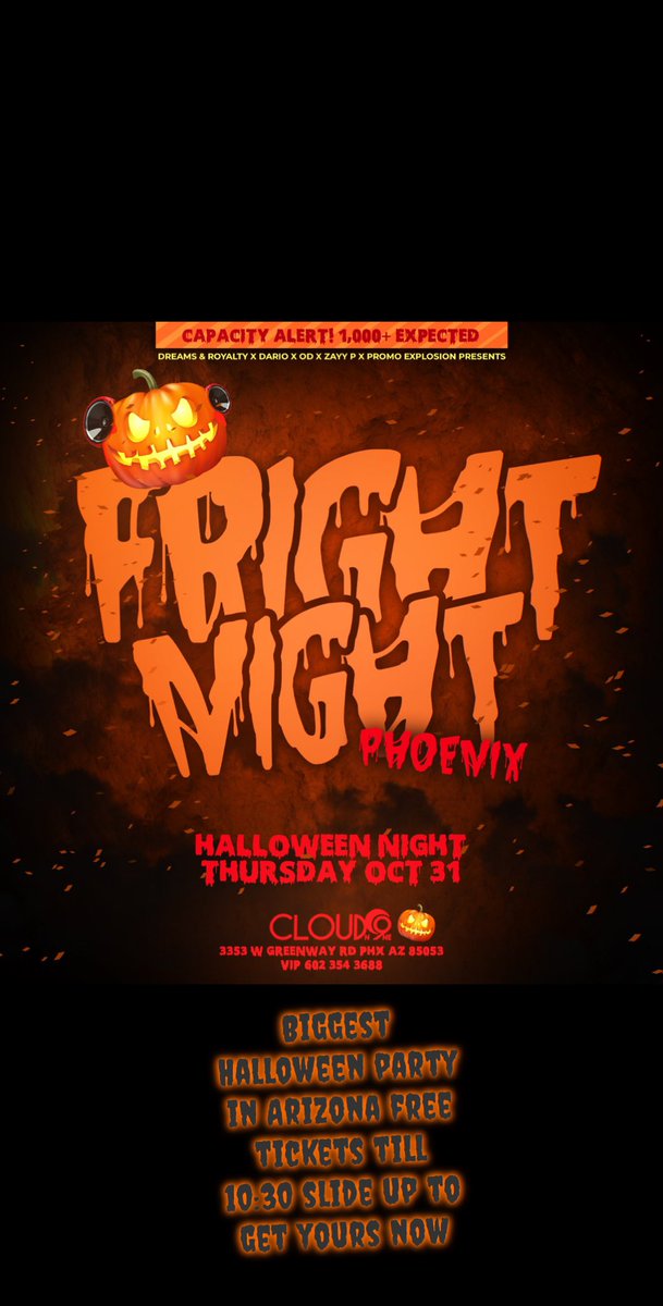 PartysPhoenix's tweet image. frighnightphx.eventbrite.com city’s going viral 🎭🎭