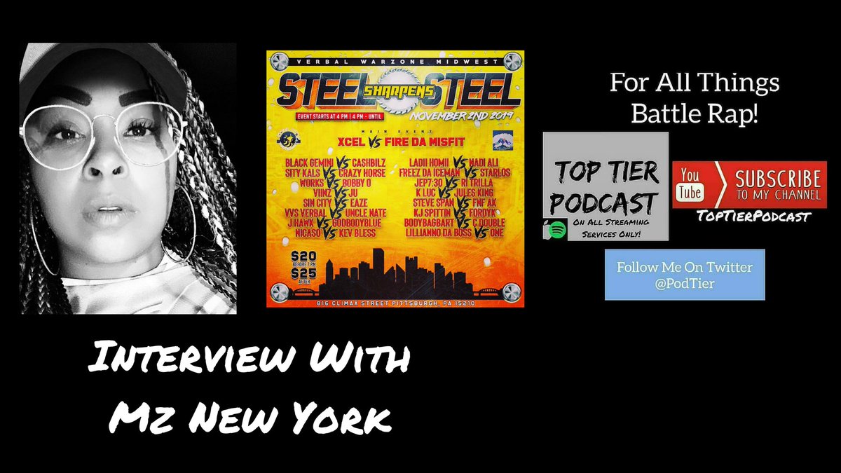 PodTier's tweet photo. π₯Interview with @MzNewYorkOne.
Her role with @VerbalWarZone18 , her strategy for scouting new talent and we talk about their event this Saturday. Good times here, tune in. @LTBRpodcast @757_MoJo
@ShaDanielle7 @PRdudeAM
@donpapihostile @RapBattleUnited
https://t.co/3hhTGnYqad https://t.co/q5OH8Arh98