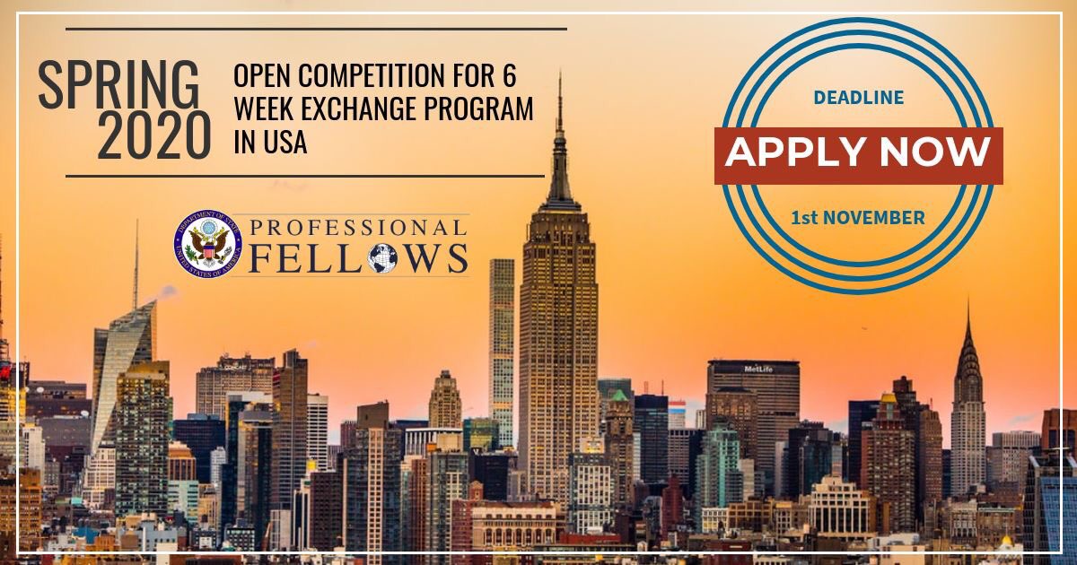 cko_slovakia's tweet photo. Last chance!...

...to become a part of our Proffesional Fellows Exchange Program. The deadline is 31.10.2019. So hurry up.
https://t.co/mdX7McRP5m https://t.co/n4wezu5rlR