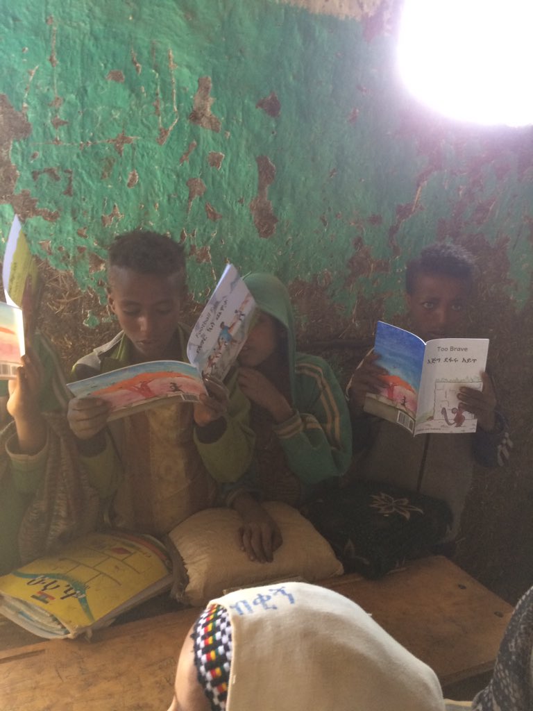 Great day today in Sendena School ,Wollo Highlands ,Ethiopia where we gave the students books in English and Amharic by Open Hearts Big Dreams .The children loved the books .<a href="/ellenorea/">ellenore</a>