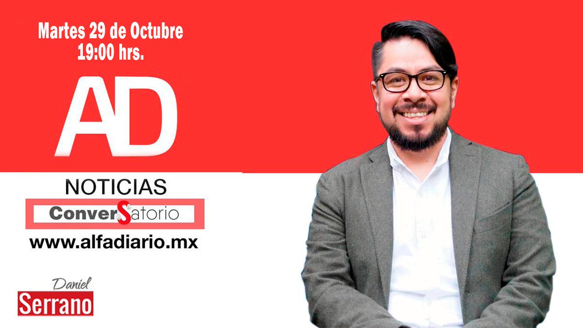 daniel_ser's tweet photo. Compañerxs, hoy estaré en el programa #ConverSatorio de @AlfaDiarioMx platicando sobre el proceso de renovación de los órganos de dirección de nuestro partido. Los espero ahí en punto de las 19 hrs. Comenten aquí sus preguntas sobre el tema para responderlas en el programa. https://t.co/snUQbY4w5M