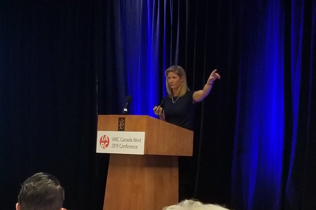 Starting the morning with a keynote on disrupting your inner critic was a great start to the day! @iabc_cwr #iabccanwest19 #clairebooth #achieverfever