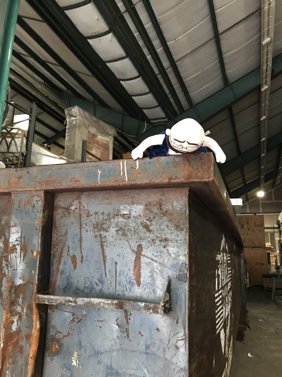 AdrocAdventures's tweet photo. Dumpster diving at #tco19 storage 😂. @Topcoder https://t.co/vIpdj06cKv