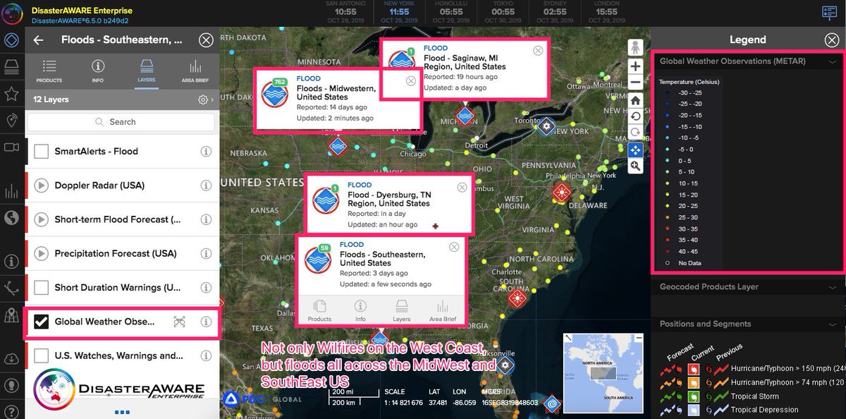 DisasterawareE's tweet photo. Not only are there #wildfires all across #California, we have #droughts and #floods going on in the #MidWest and #South #US.
You can check out what's going on around the globe with our free trial.
https://t.co/sLRASo826F
#Share2Help #globalawareness #USA https://t.co/ghTrkRNDv5