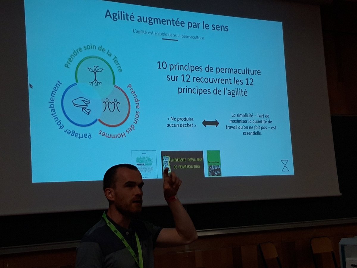 "Prendre soin de la Terre, Partager équitablement, Prendre soin des Hommes: la permaculture concerne nos actions professionnelles, associatives, personnelles" par <a href="/JulienGeffray/">Julien Geffray</a> #atn2019 @agilenantes