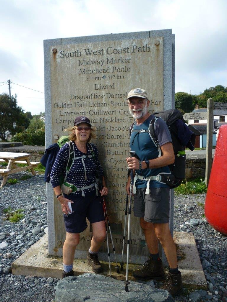 swcoastpath's tweet photo. Congratulations to Paul and Penny Kurowski from Budleigh Salterton who have completed the SWCP. They said, "The Complete Guide and a full set of OS maps were all we needed to guide us, thank you SWCP Association – we will continue to support you, and to walk the Path. #completers https://t.co/kAXpTYlVaw