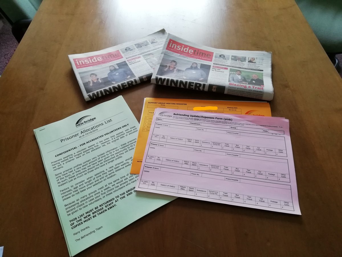 Earlier today our CEO was at Coventry University International Opportunities Fair highlighting our work supporting #PeopleInPrison.  She is now attending our Volunteer monthly support group meeting.  This group is newly formed and already has 5 members.