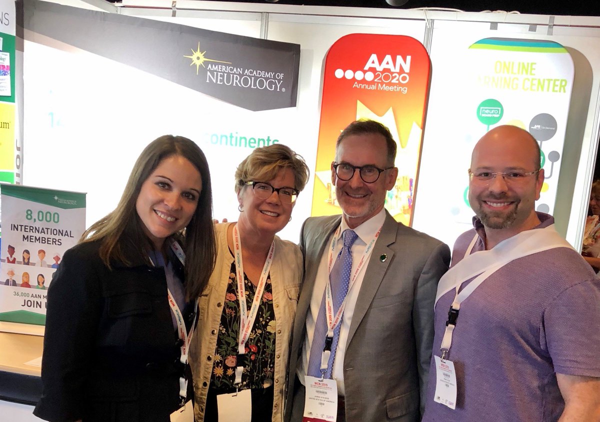 NeurologiaCaste's tweet photo. #RT @AANMember: It is always fun to see familiar faces in #Dubai! If you are attending @WFneurology's #WCN2019, stop by to see us on Wednesday from 10:00 a.m.-3:00 p.m. in the Exhibit Hall at booth 31B. @JimStevensMD @BradKleinMDMBA #Neurology https://t.co/qVoZv8pUCB