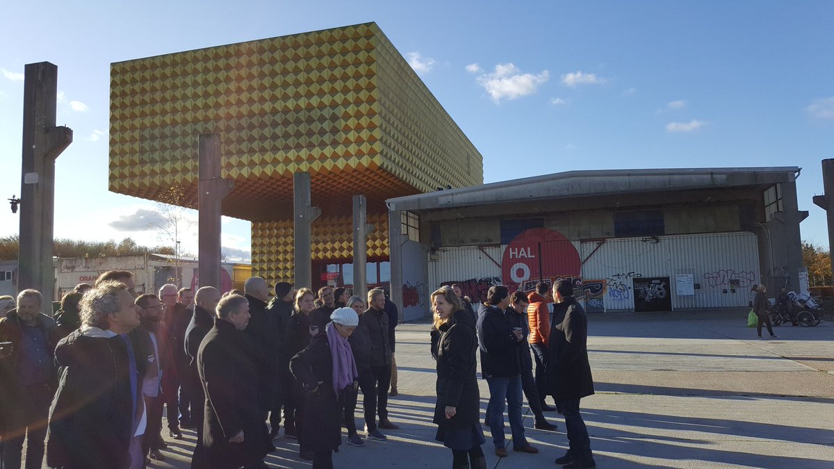 MEscamilla_eco's tweet photo. Study visit at Musicon!
An old concrete factory transformed into a special neighbourhood full of #art #music #recycledMaterials #DEconstruction #MaterialPassport
#sustainability #Makers #cocreation #containerbuilding https://t.co/WXux4nAItp