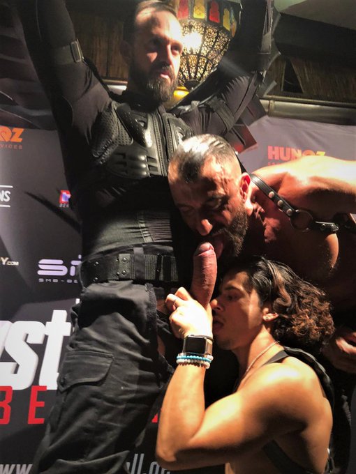 1 pic. Hustlaball 2019 @ArmondRizzoXXX @Joeque6 @machofactory @Serge_MF @MachoJim amazing team ,big family