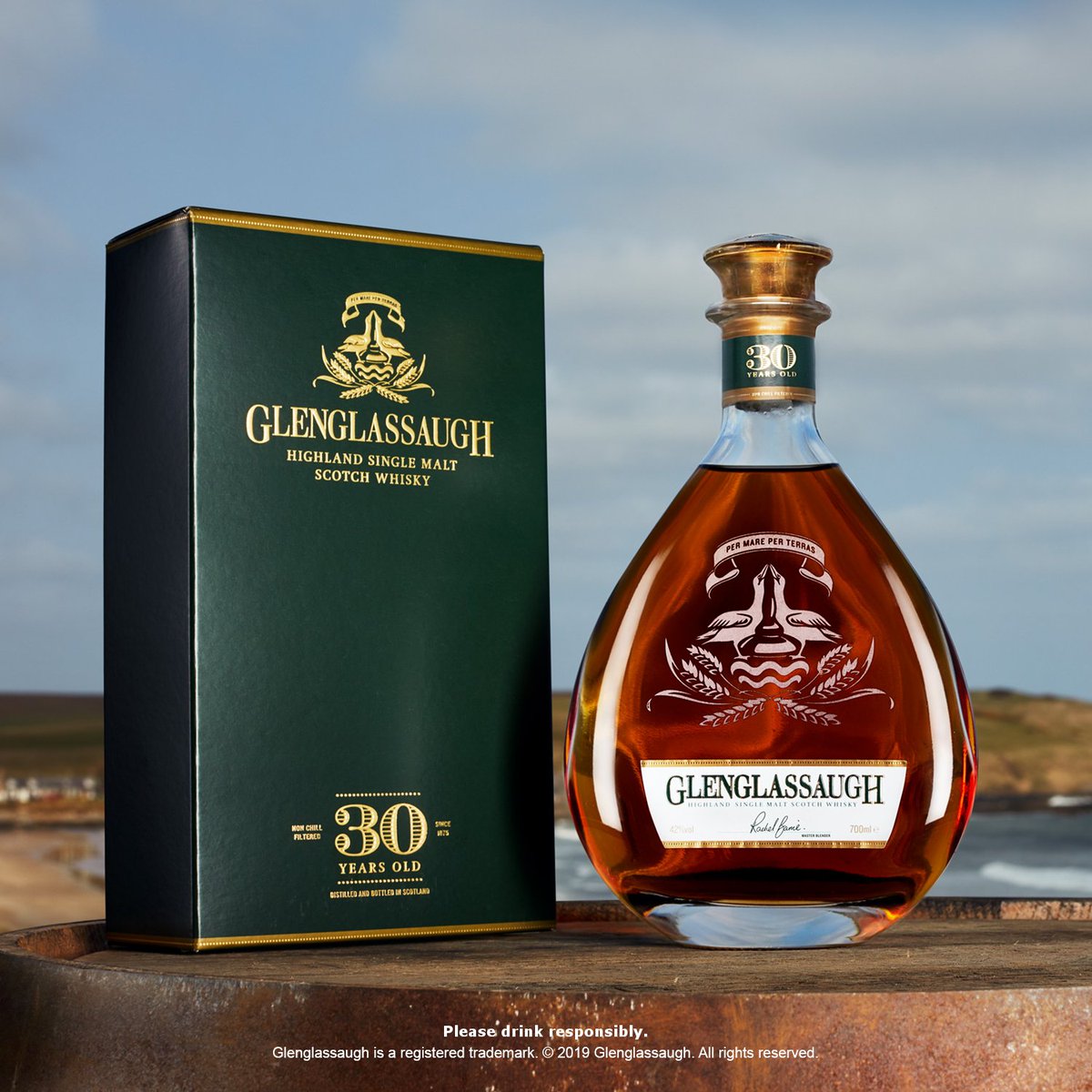 With decades of coastal maturation, Glenglassaugh 30 year old takes on rich notes of tropical fruit, creating a luscious single malt. #Glenglassaugh #SingleMalt #Whisky
