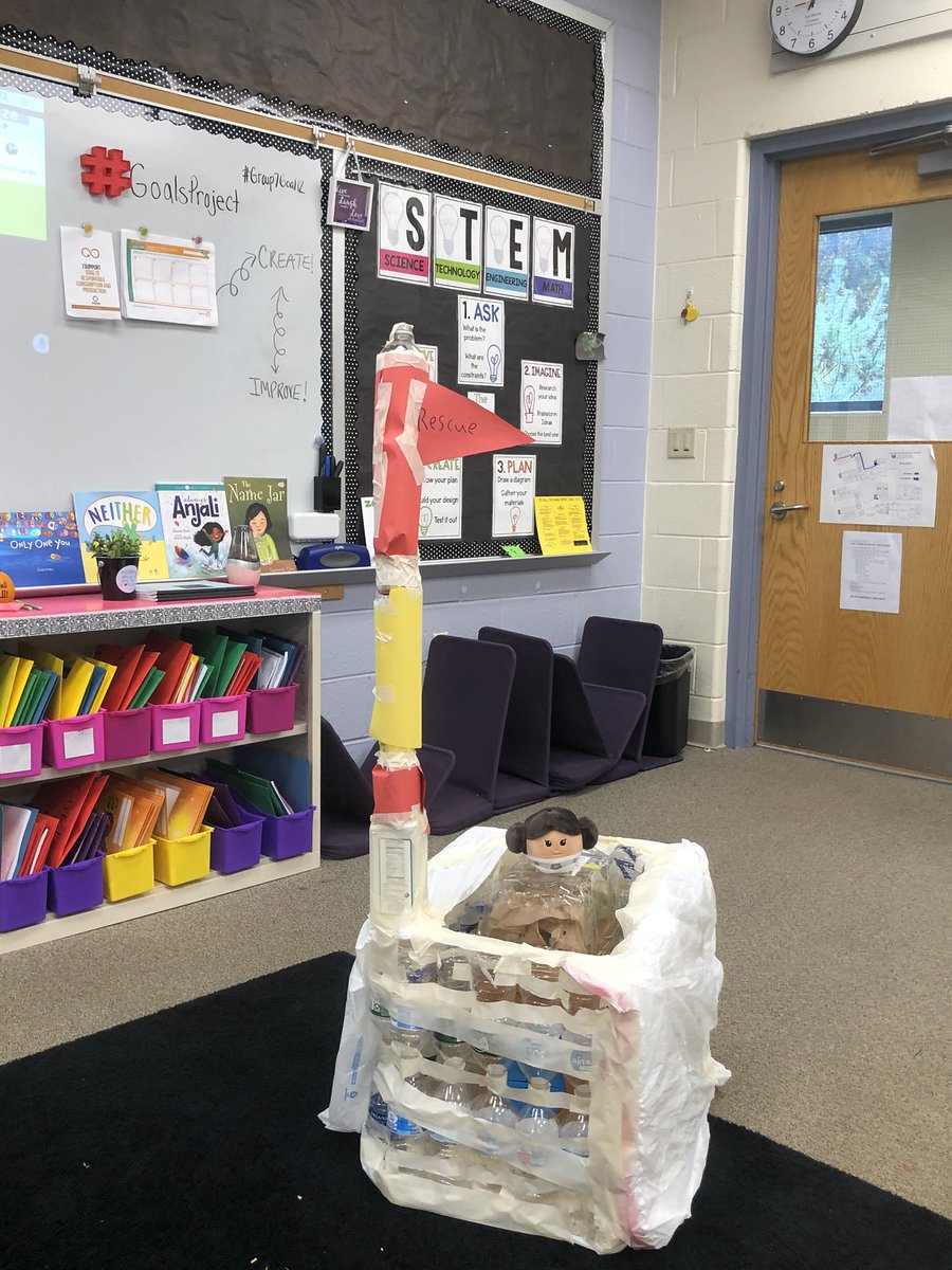 PHerediaEDU's tweet photo. @NationOfMakers @JaimeDonally @StanleyBlkDeckr 🌎My 4th graders are supporting Global Goal 12 by reusing plastic bottles &amp; plastic bags to create new items for others. This group designed a boat prototype to rescue people &amp; animals in a flood. 👪🐶🛶😀👍🏼 #GoalsProject #TeachSDGs #MakeForGood #NationOfMakers #GlobalMakerDay https://t.co/k6VsX8VW8j