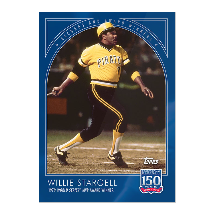 CardboardStats's tweet image. New #150YearsofBaseball cards!

#103 Willie Stargell, Pirates - Records &amp;amp; Award Winners
#104 Juan Soto, Nationals - Historic Moments
#105 Ken Griffey Jr., Mariners - Artist Renditions

Griffey artwork by @GraigKreindler and also available in auto parallels!