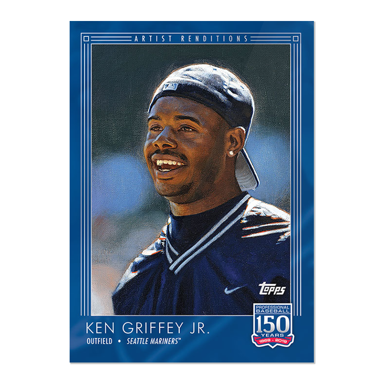 CardboardStats's tweet image. New #150YearsofBaseball cards!

#103 Willie Stargell, Pirates - Records &amp;amp; Award Winners
#104 Juan Soto, Nationals - Historic Moments
#105 Ken Griffey Jr., Mariners - Artist Renditions

Griffey artwork by @GraigKreindler and also available in auto parallels!