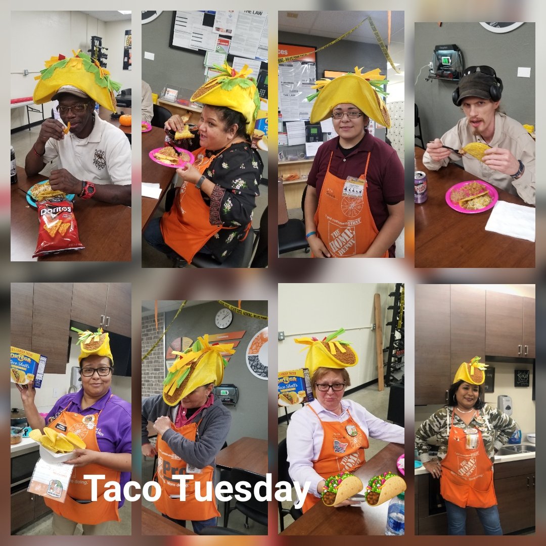 CamachoIza's tweet photo. Taco Tuesday🌮 @ The Home Depot #6563 Slaughter Lane. https://t.co/7504ytoYQM