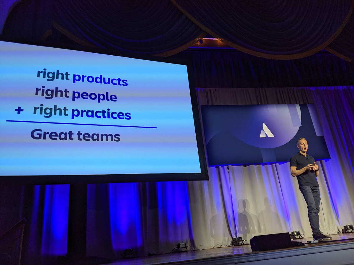 Atlassian's tweet image. What makes a great team? #AtlassianOpen