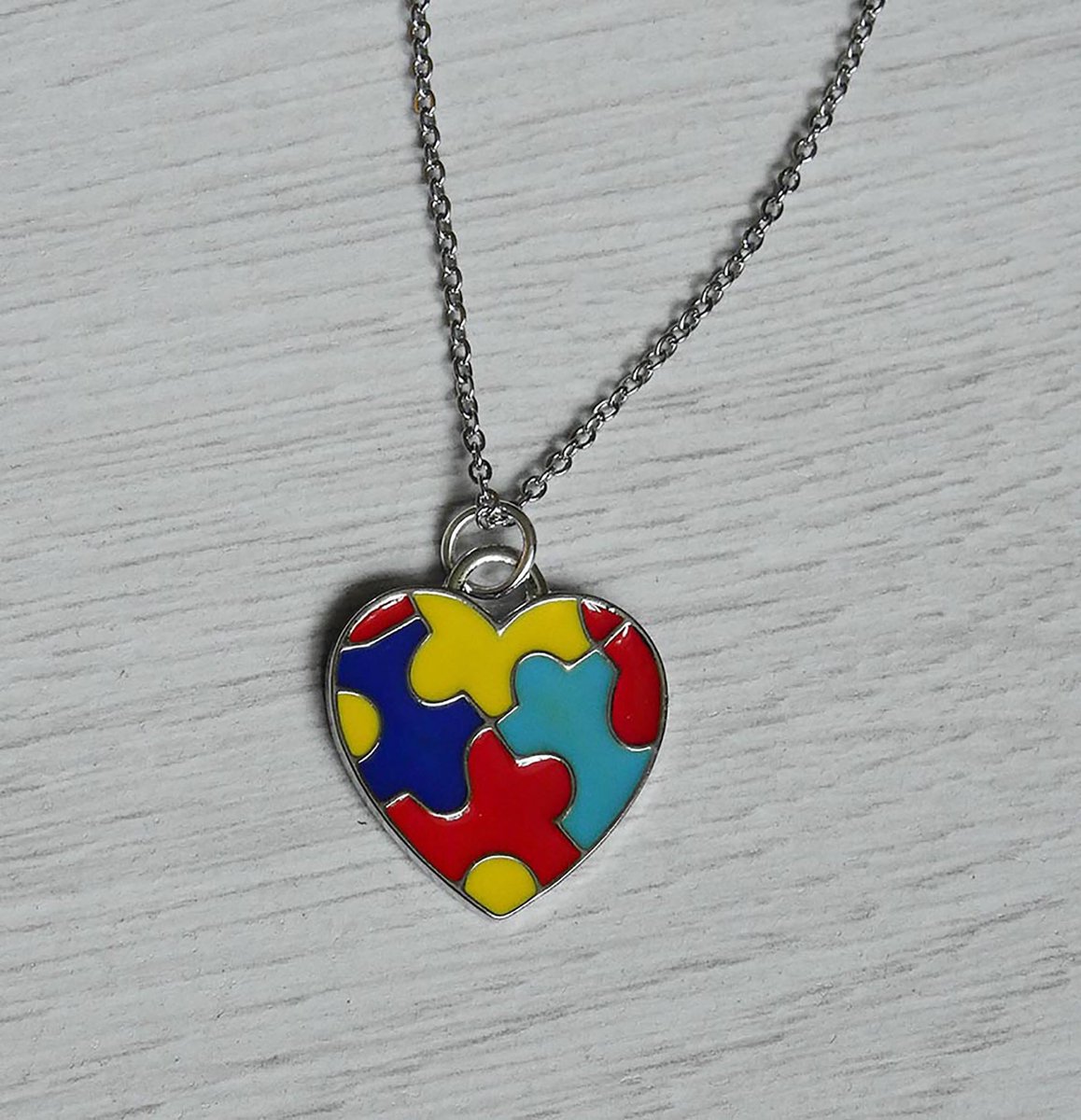 rockinangeluk's tweet photo. another new addition to my #etsy shop: #Autism Awareness / Alert Enamel Coated Bright Puzzle #Heart #Pendant Chain #Necklace. Ideal Gift For Anyone With an Autism Connection.  #jewellery #asd #autismawareness #autismalert https://t.co/OEmc7MxbU8 https://t.co/85nqhujiJl