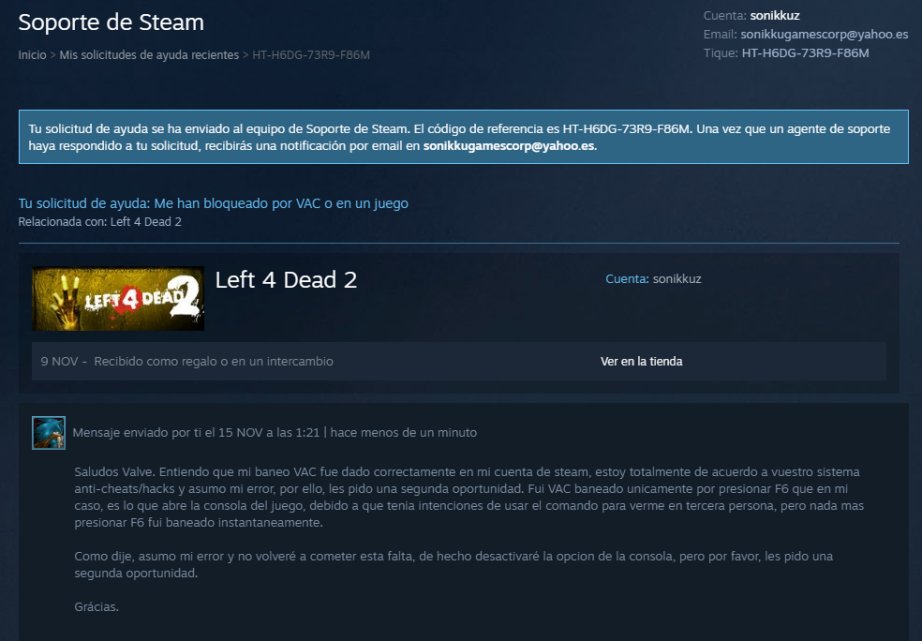 VincentRaven6's tweet photo. @Steam_Support 
I want to report that my steam account has been stolen and i have proves that it belongs to me.

Here im showing a screenshot of a ticket i made time agó [see the email on top right] and that i have access to they mail [wich someone changed] https://t.co/6BGud46tJC