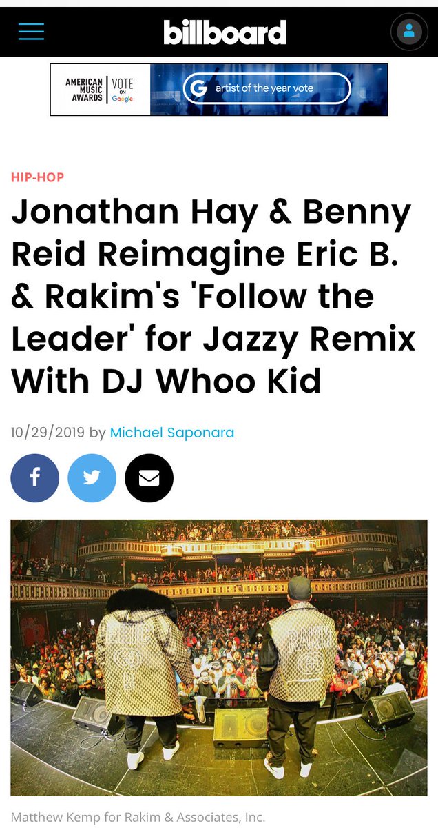 Read our new story in <a href="/billboard/">billboard</a> with <a href="/EricBandRakim/">Eric B and Rakim</a> x <a href="/DJWhooKid/">WHOO’S HOUSE podcast</a> x <a href="/fatbeats/">Fat Beats</a> 🎂

billboard.com/articles/colum…

#EricB #Rakim #FollowtheLeader #Jazz