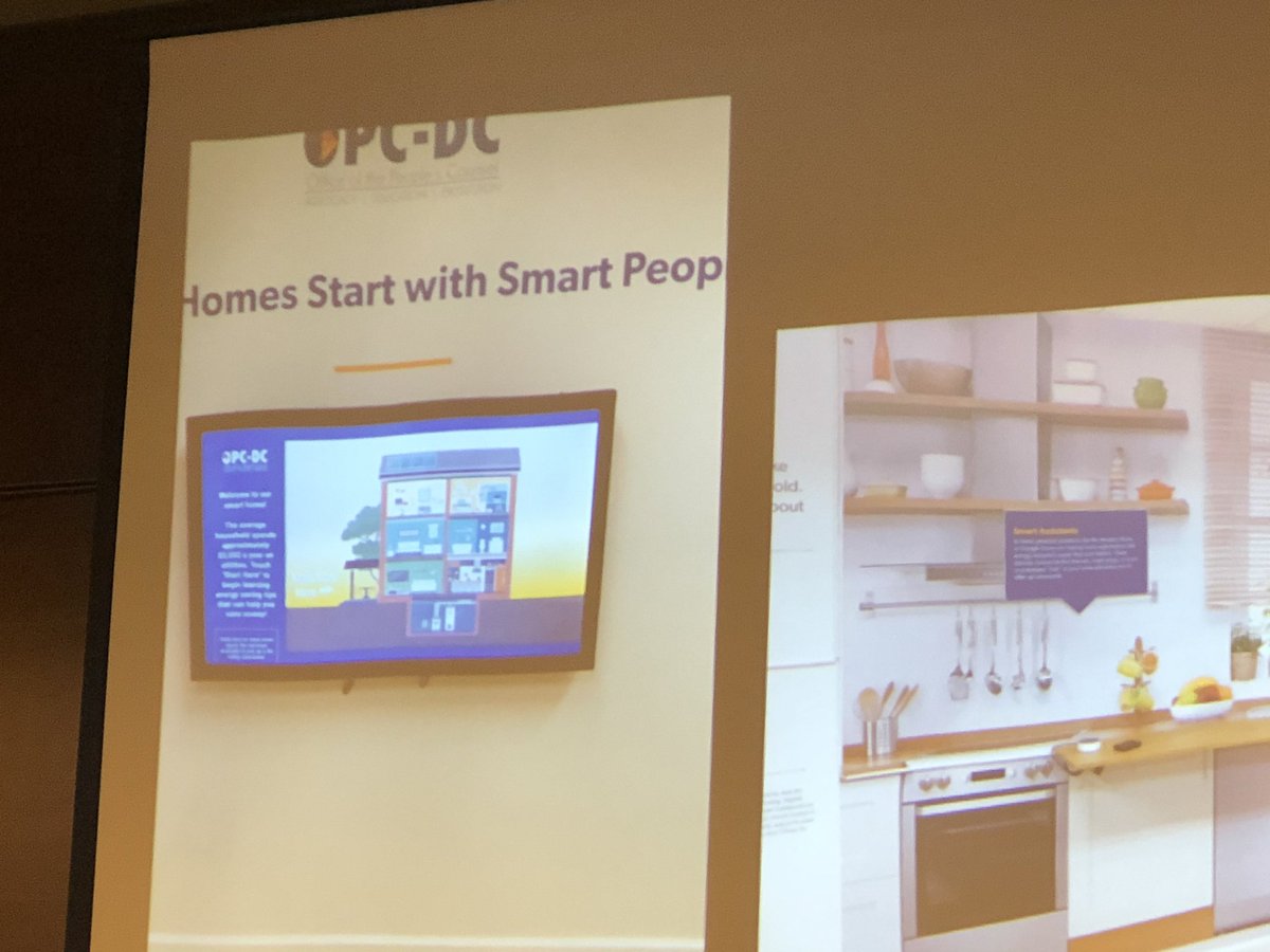 DCOPC's tweet image. And the winner is...@DCOPC recognized by @SmartEnergyIP for “fearless commitment to educate customers.” @ the Smart Grid Customer Education Symposium @DCOPC applauded for our new Energy Affordability Lab, an interactive tool to teach DC consumers home energy &amp;amp; money savings tips