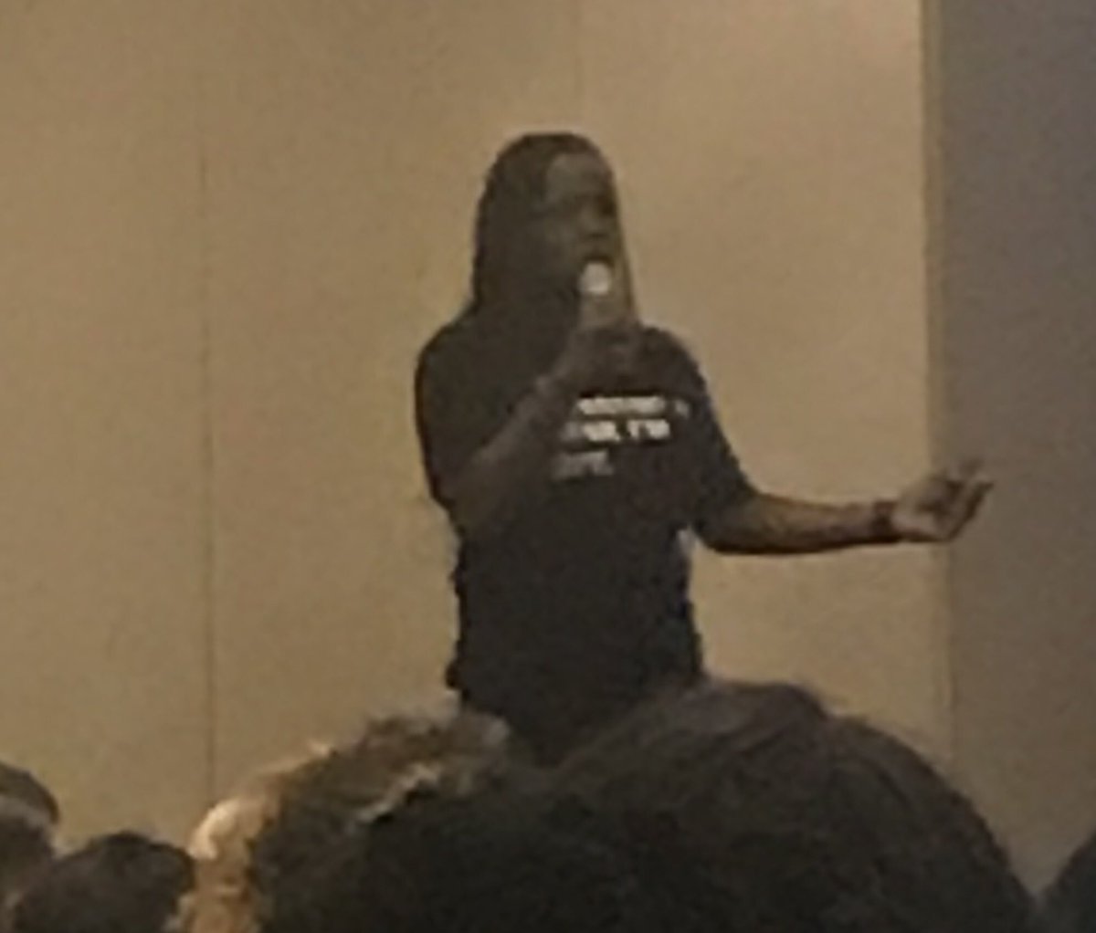 AprilCHend's tweet photo. “The program was doing the best with what they had. The only thing they gave me was an Ed Plan and Love 💖😁!” Sparked college career. Keynote Sade Burrell, MSW (former foster youth) Amazing speaker, an amazing story! Thank you🙏🏾!#Blueprintforsuccessconference https://t.co/Vbpi7M4wGa