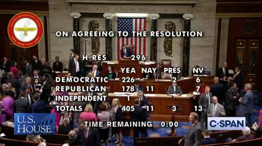 Thanks USA! Thanks U.S. Congress for recognizing the genocide 1915
#GENOCIDE
#SEYFO
#SYRIAC
#ARAMEAN
#ARMENIAN