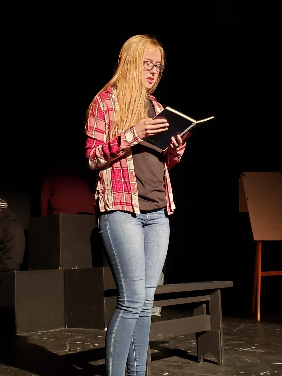THSTheater's tweet photo. We are hard at work preparing for our show this Friday, November 1st at 7:00! https://t.co/r0pzUOggSM