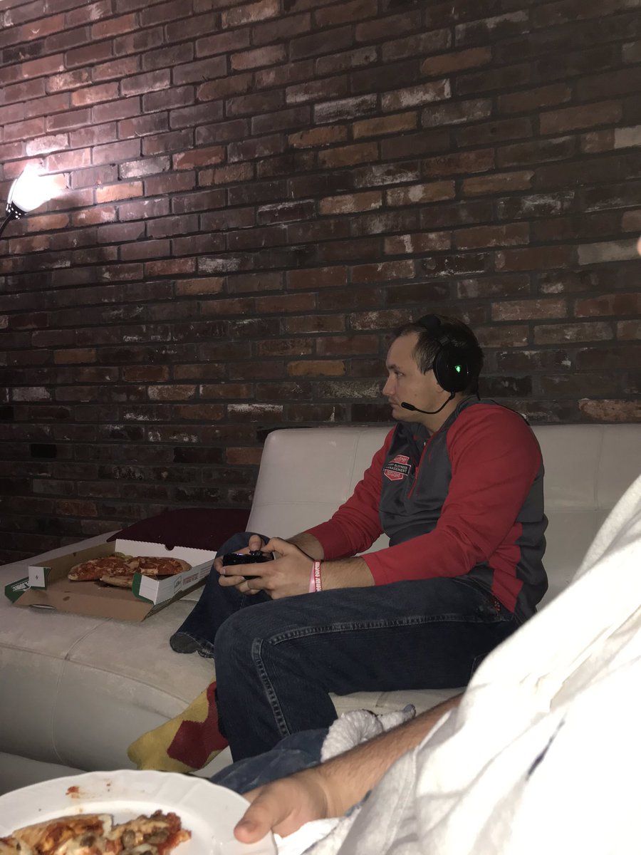 ProductModern's tweet image. We’re not all work, here’s Chance getting in some video game time after practicing a few new songs #modernproductband