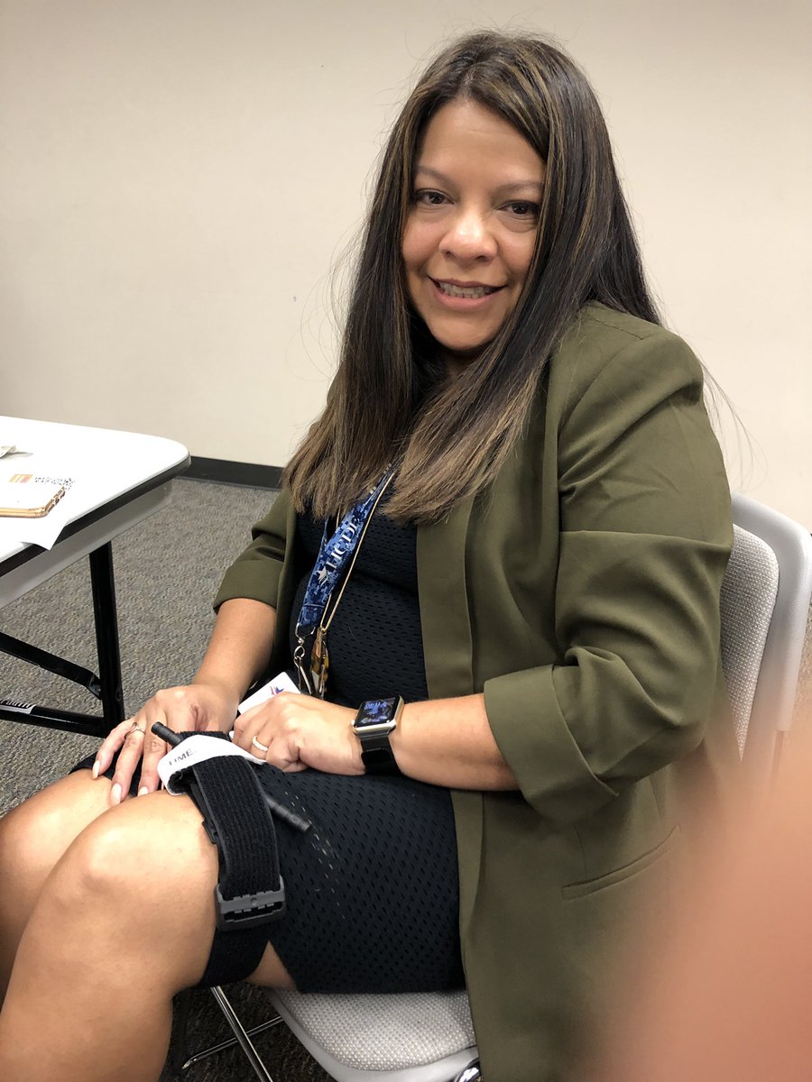 Active Shooter and Stop the Bleed Training.  AEL Manager Angelica DeLeon learns to use and apply a tourniquet. <a href="/CSSS_hcde/">Center for Safe and Secure Schools</a> #seetheimpact