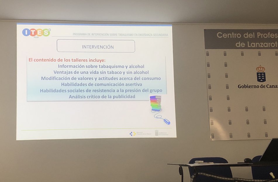 Nellysmdlv's tweet photo. Presentación del Programa #ITESplus de intervención sobre tabaquismo en Educación Secundaria @cansaludable @NazaretArrecife https://t.co/MtsNMIWe5U