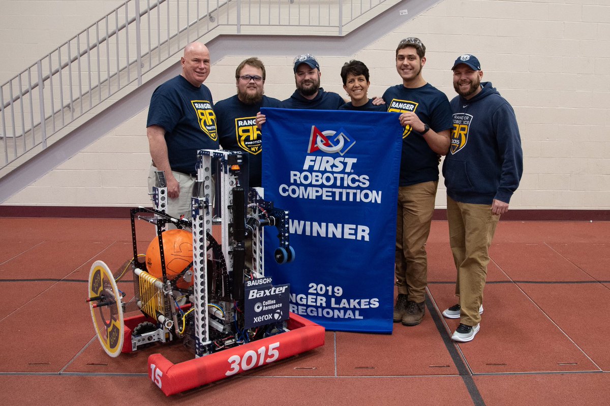 frc3015's tweet photo. Hey @CollinsAero , @FIRSTweets is #RedefiningFutures for our team by inspiring us to teach STEM to the next generations. Preparing for STEAM day 2019 on 11/8/19 #WeTeachKidsSTEM #STEAMDay #RangerRobotics https://t.co/1eQHkdqmFU