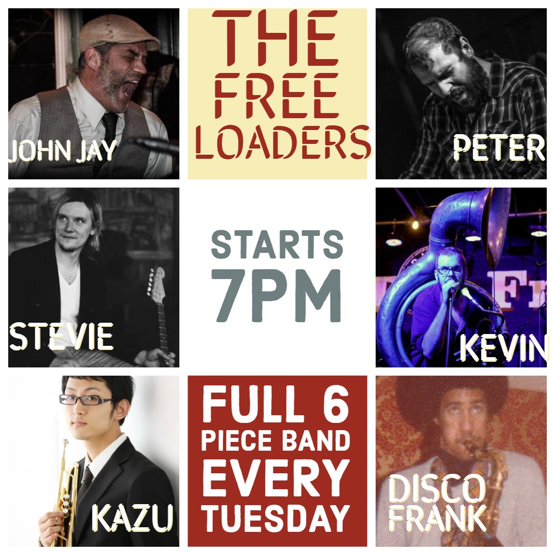 TheFreeMan2's tweet image. Tuesday get to The Free Man for the Early show, the full six piece The Free Loaders will be there. 7:00 pm Free show.