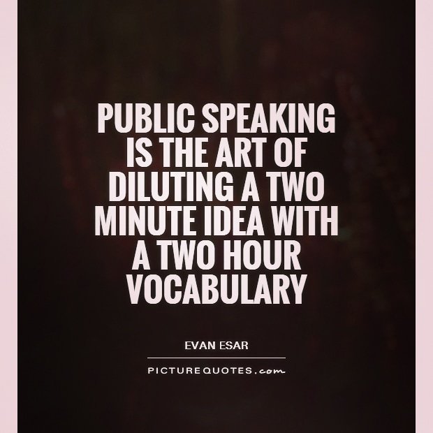 The Art of Public Speaking