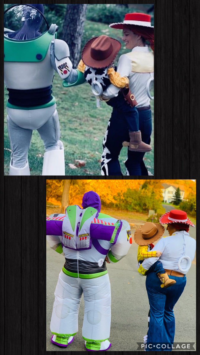 mcmusic31's tweet photo. When your husband thinks you are dressing him like buzz for Halloween but really you are dressing him as #JustinTimberlake dressed as buzz😂 #goals #EllenDeGeneres https://t.co/eZ6SZLha4U